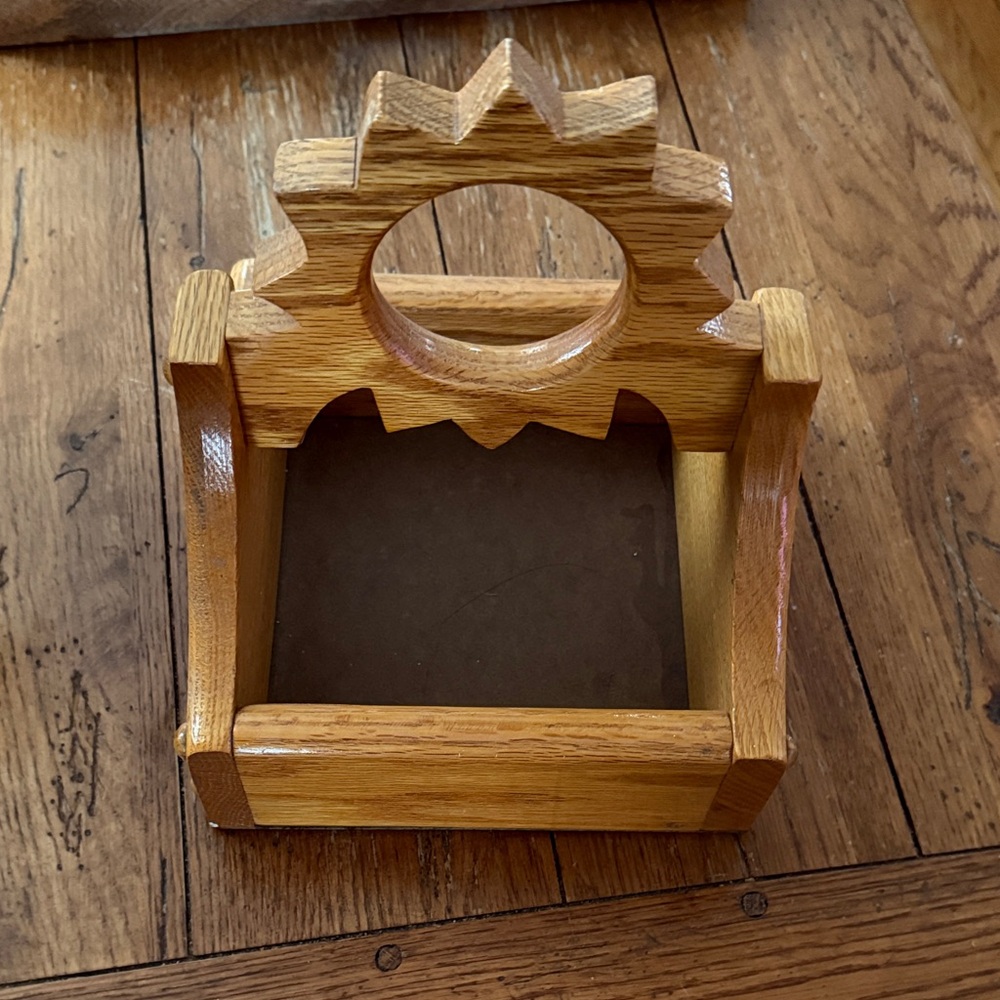 Vintage Napkin Holder with Sunburst Design